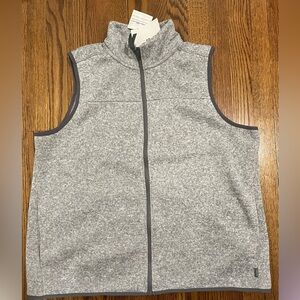 Eddie Bauer Zipper Vest Gray Size XXL, NWT